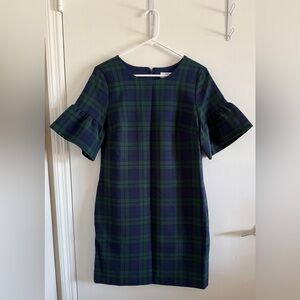 Vineyard Vines Navy and Green Plaid Dress